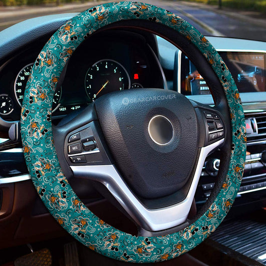 Miami Dolphins Steering Wheel Cover Cartoon Theme Collection - Gearcarcover - 1