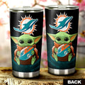 Miami Dolphins Tumbler Cup Custom Car Accessories For Fan - Gearcarcover - 2