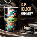 Miami Dolphins Tumbler Cup Custom Car Accessories For Fan - Gearcarcover - 3