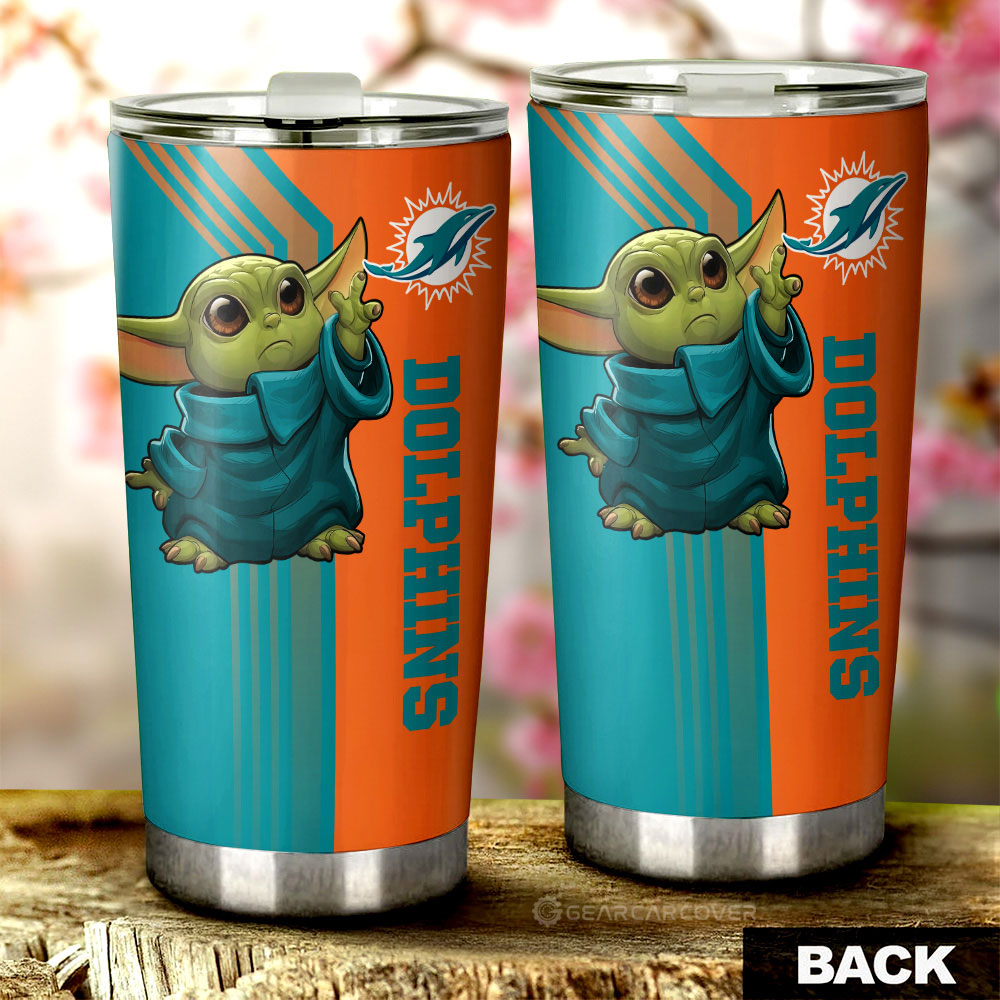 Miami Dolphins Tumbler Cup Custom Car Accessories - Gearcarcover - 2