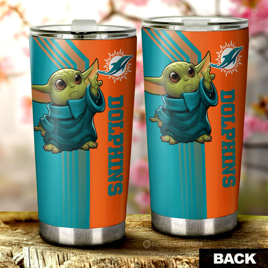 Miami Dolphins Tumbler Cup Custom Car Accessories - Gearcarcover - 2