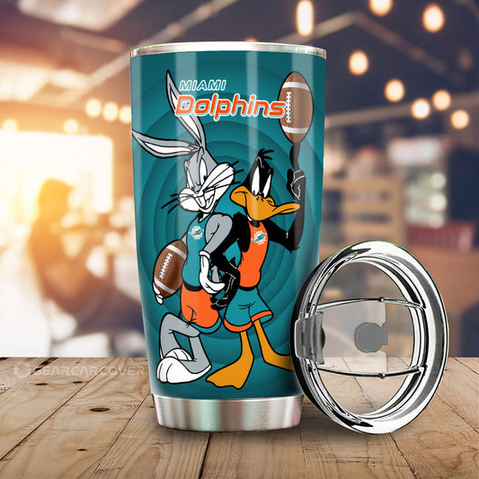 Miami Dolphins Tumbler Cup Custom Car Accessories - Gearcarcover - 2