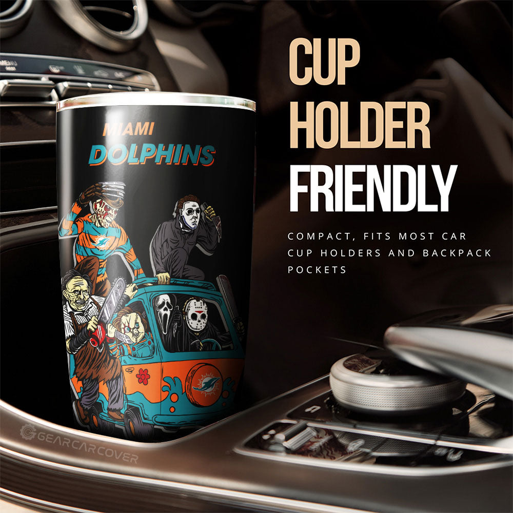 Miami Dolphins Tumbler Cup Custom Car Accessories - Gearcarcover - 3