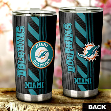 Miami Dolphins Tumbler Cup Custom Car Accessories - Gearcarcover - 1
