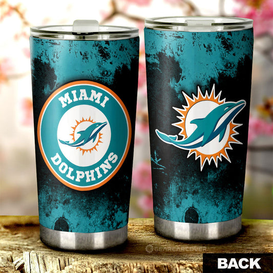 Miami Dolphins Tumbler Cup Custom Car Accessories - Gearcarcover - 1