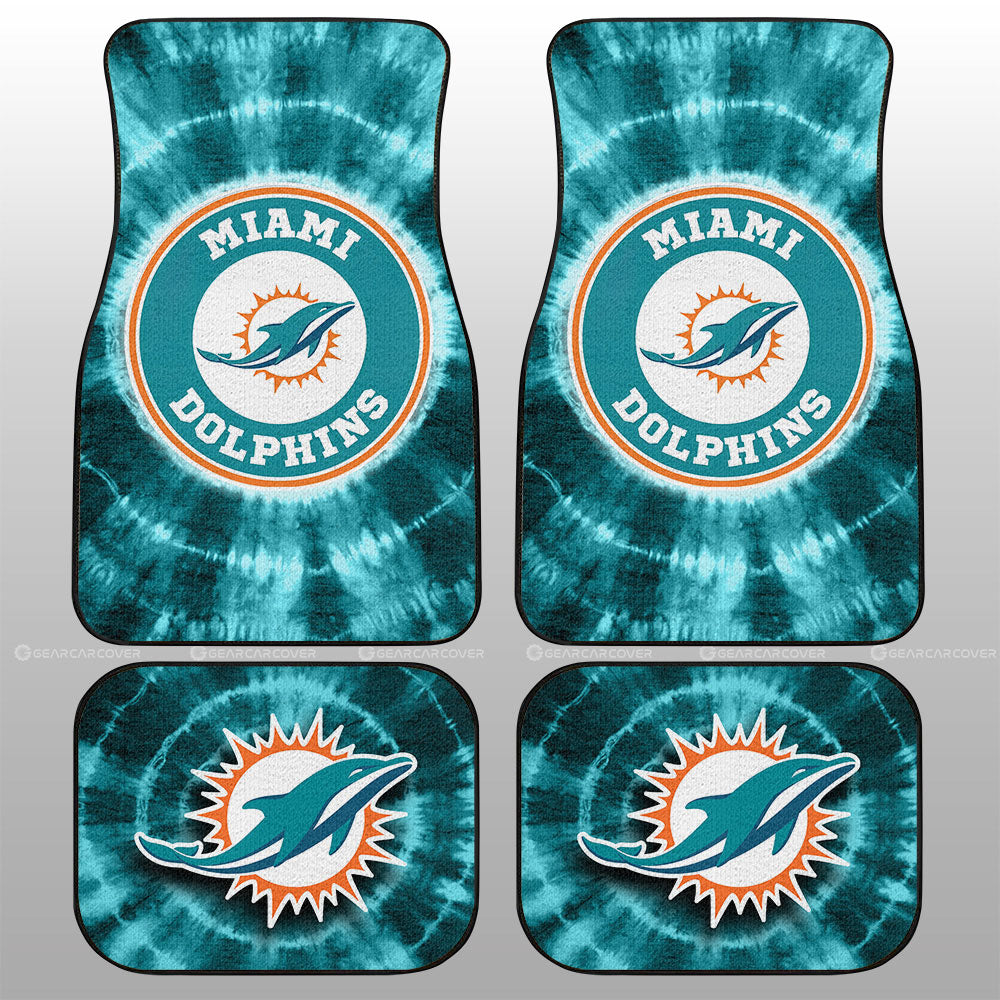 Miami Dolphinsv Car Floor Mats Custom Tie Dye Car Accessories - Gearcarcover - 1