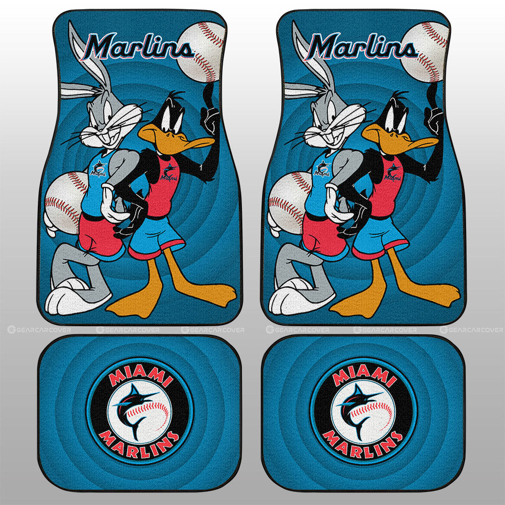 Miami Marlins Car Floor Mats Custom Car Accessories - Gearcarcover - 1