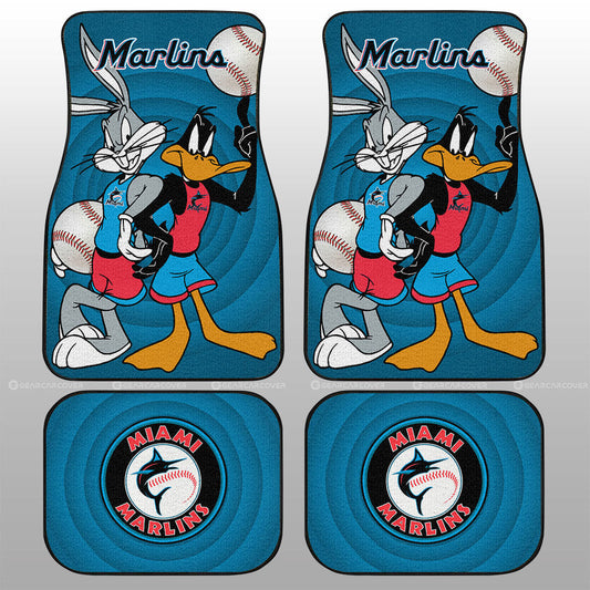 Miami Marlins Car Floor Mats Custom Car Accessories - Gearcarcover - 1