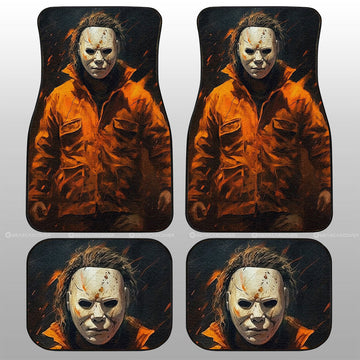 Michael Myers Car Floor Mats Custom Horror Car Accessories - Gearcarcover - 1
