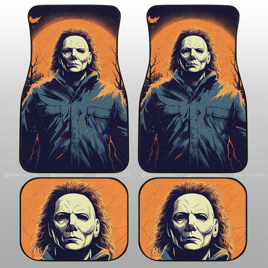 Michael Myers Car Floor Mats Custom Horror Car Accessories - Gearcarcover - 1