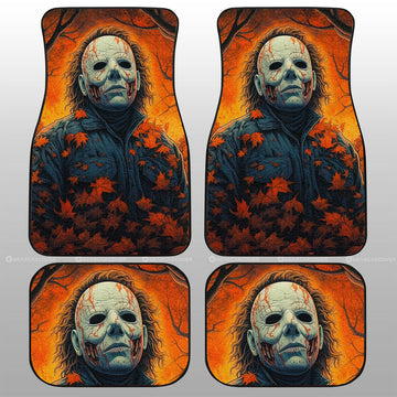 Michael Myers Car Floor Mats Custom Horror Car Accessories - Gearcarcover - 1
