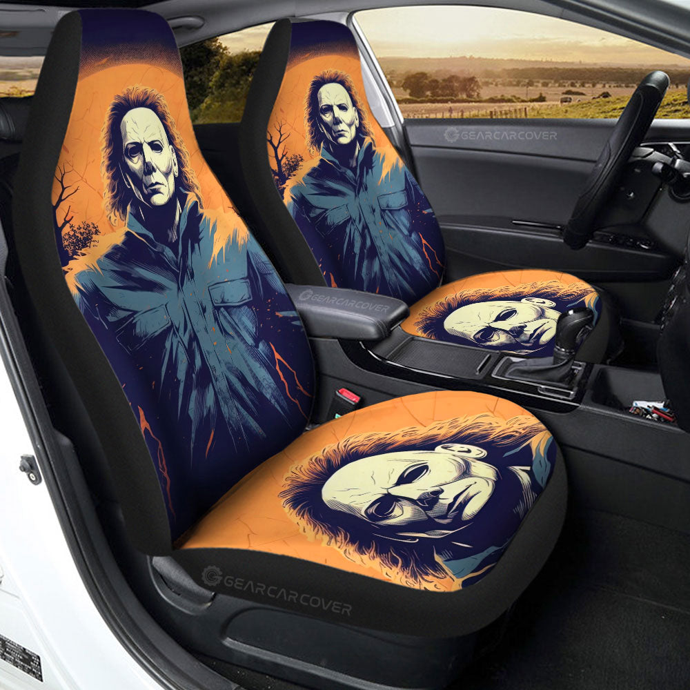 Michael Myers Car Seat Covers Custom Horror Car Accessories - Gearcarcover - 2
