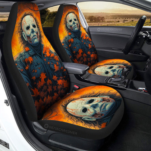 Michael Myers Car Seat Covers Custom Horror Car Accessories - Gearcarcover - 2