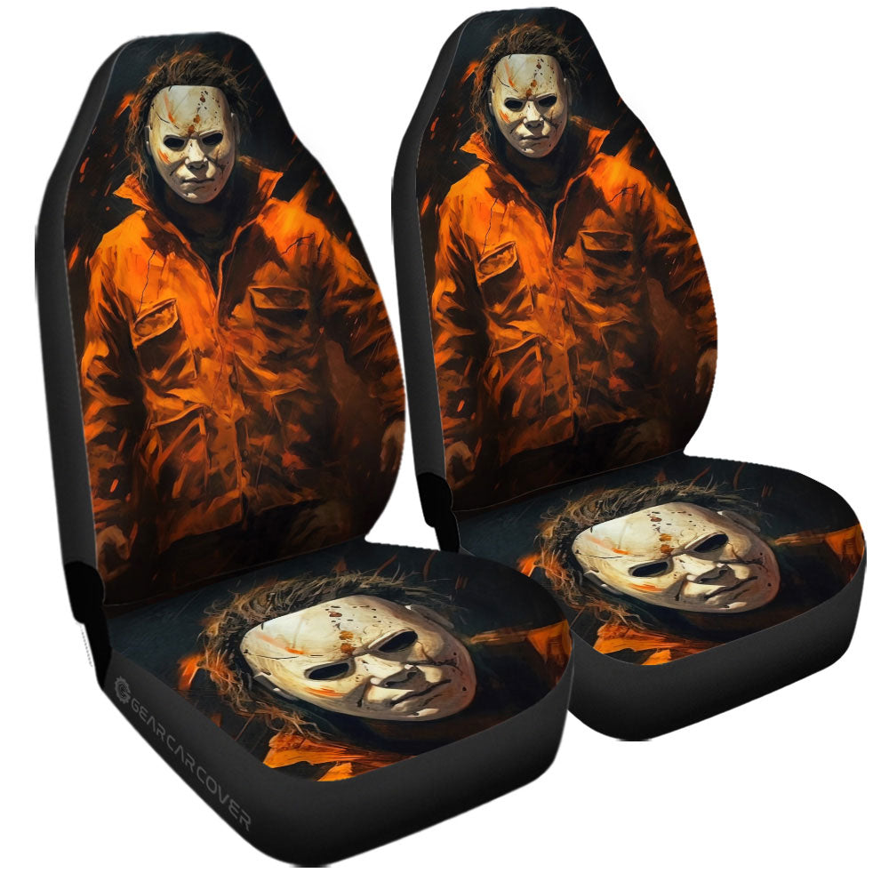 Michael Myers Car Seat Covers Custom Horror Car Accessories - Gearcarcover - 3