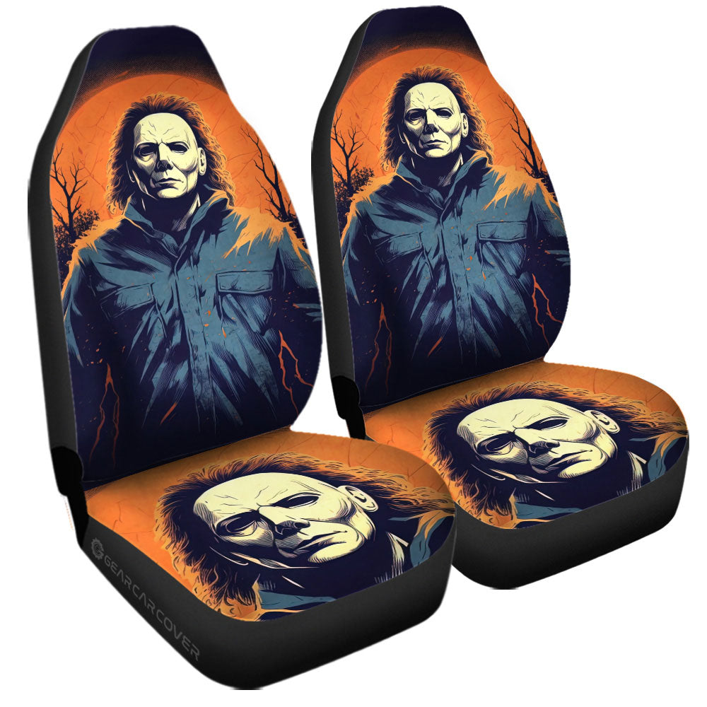 Michael Myers Car Seat Covers Custom Horror Car Accessories - Gearcarcover - 3