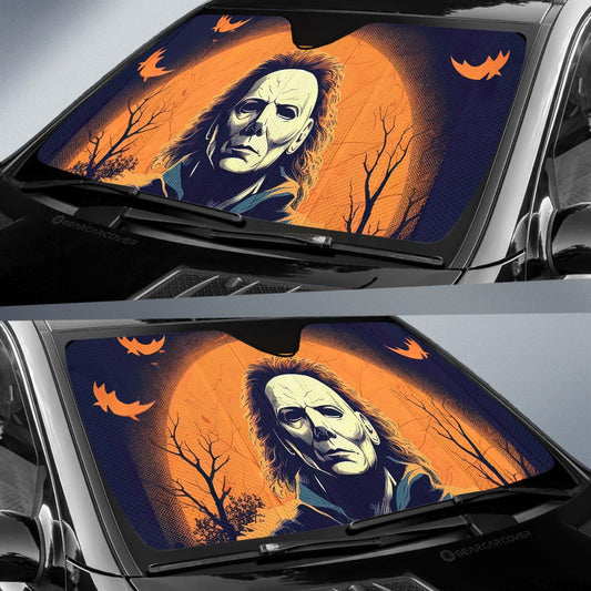 Michael Myers Car Sunshade Custom Horror Car Accessories - Gearcarcover - 2