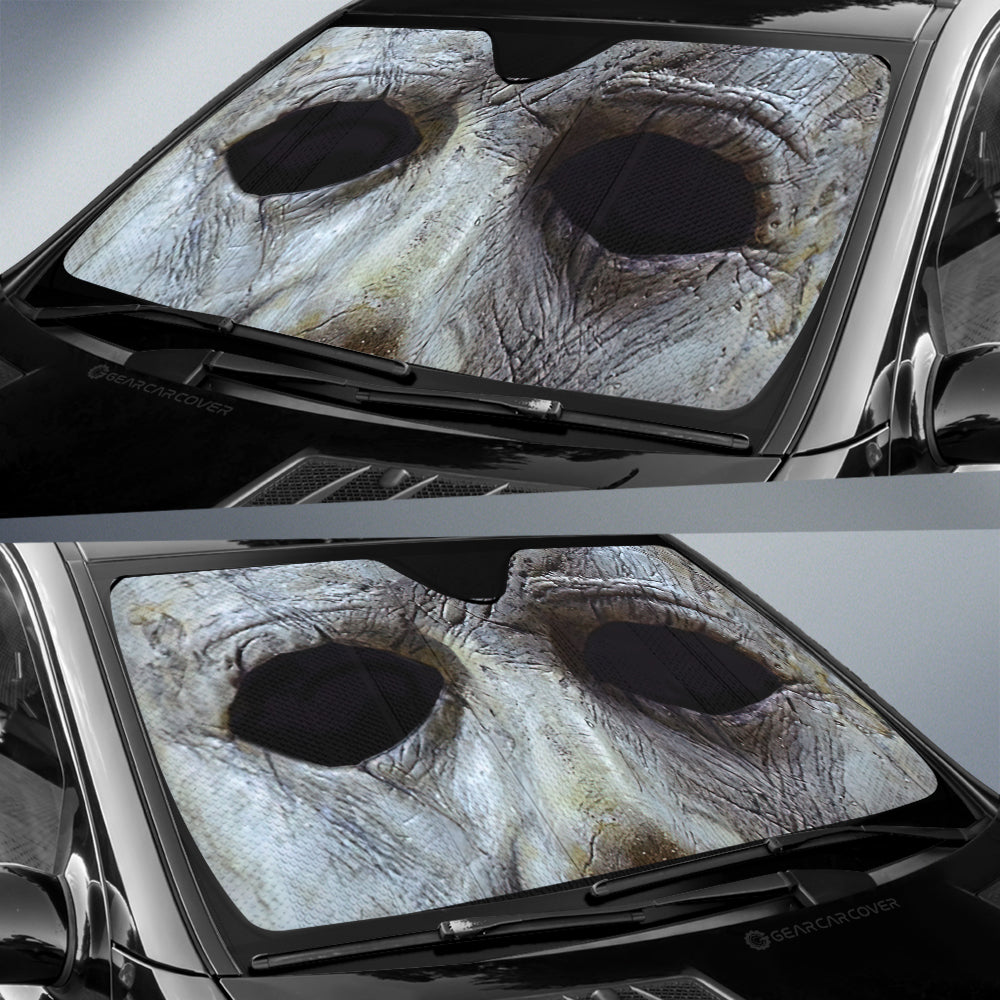 Michael Myers Car Sunshade Custom Horror Face Car Interior Accessories - Gearcarcover - 3