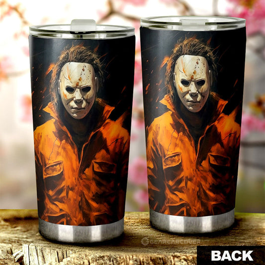 Michael Myers Tumbler Cup Custom Horror Car Accessories - Gearcarcover - 2