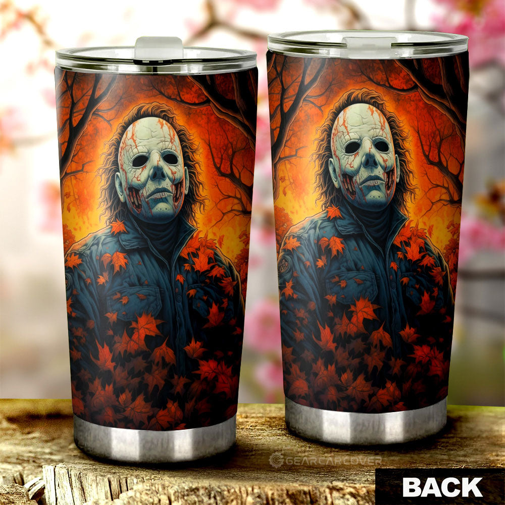 Michael Myers Tumbler Cup Custom Horror Car Accessories - Gearcarcover - 2