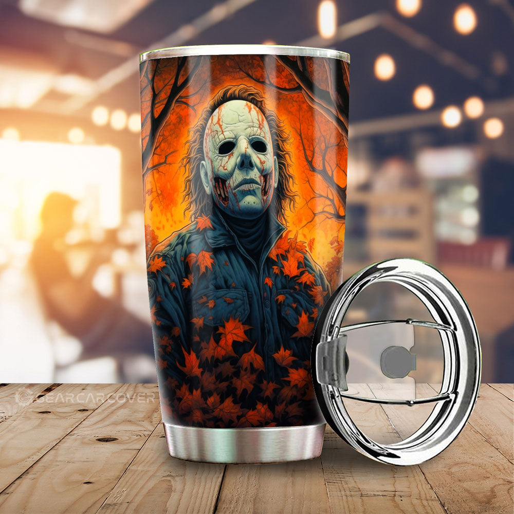 Michael Myers Tumbler Cup Custom Horror Car Accessories - Gearcarcover - 1