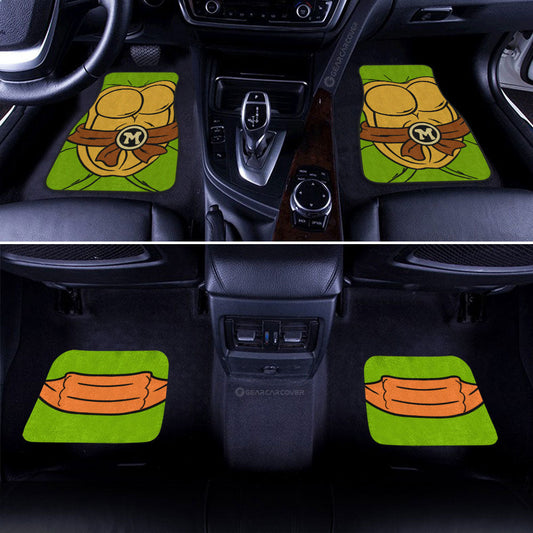 Michelangelo Car Floor Mats Custom Ninja Turtle Car Accessories - Gearcarcover - 2