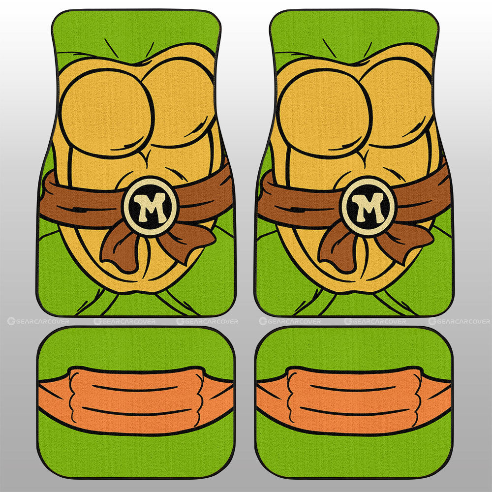 Michelangelo Car Floor Mats Custom Ninja Turtle Car Accessories - Gearcarcover - 1