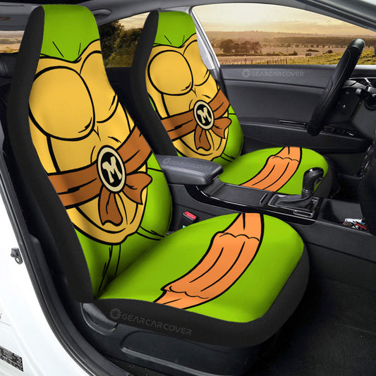 Michelangelo Car Seat Covers Custom Ninja Turtle Car Accessories - Gearcarcover - 2