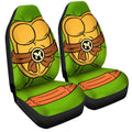 Michelangelo Car Seat Covers Custom Ninja Turtle Car Accessories - Gearcarcover - 3