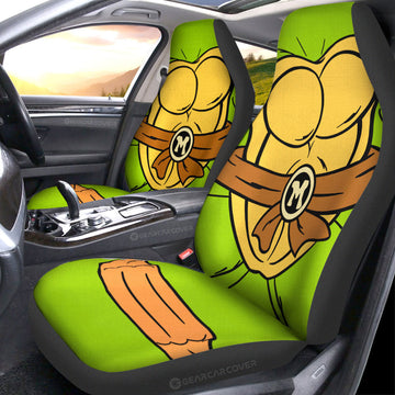 Michelangelo Car Seat Covers Custom Ninja Turtle Car Accessories - Gearcarcover - 1