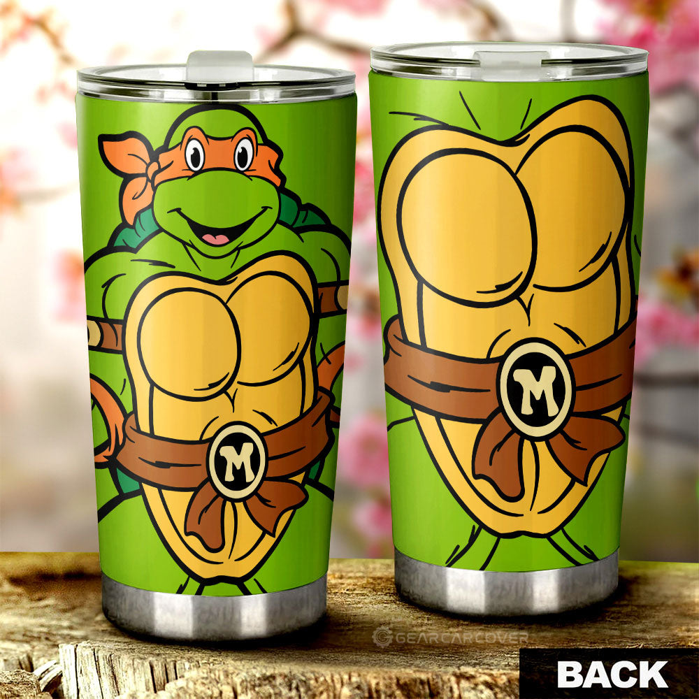 Michelangelo Tumbler Cup Custom Ninja Turtle Car Accessories - Gearcarcover - 1