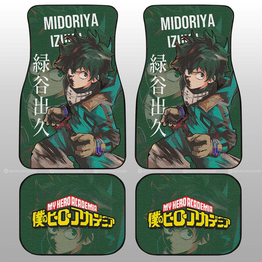 Midoriya Izuku Car Floor Mats Custom Car Accessories For Fans - Gearcarcover - 2