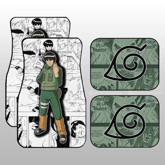 Might Guy Car Floor Mats Custom Anime Car Accessories Mix Manga - Gearcarcover - 1