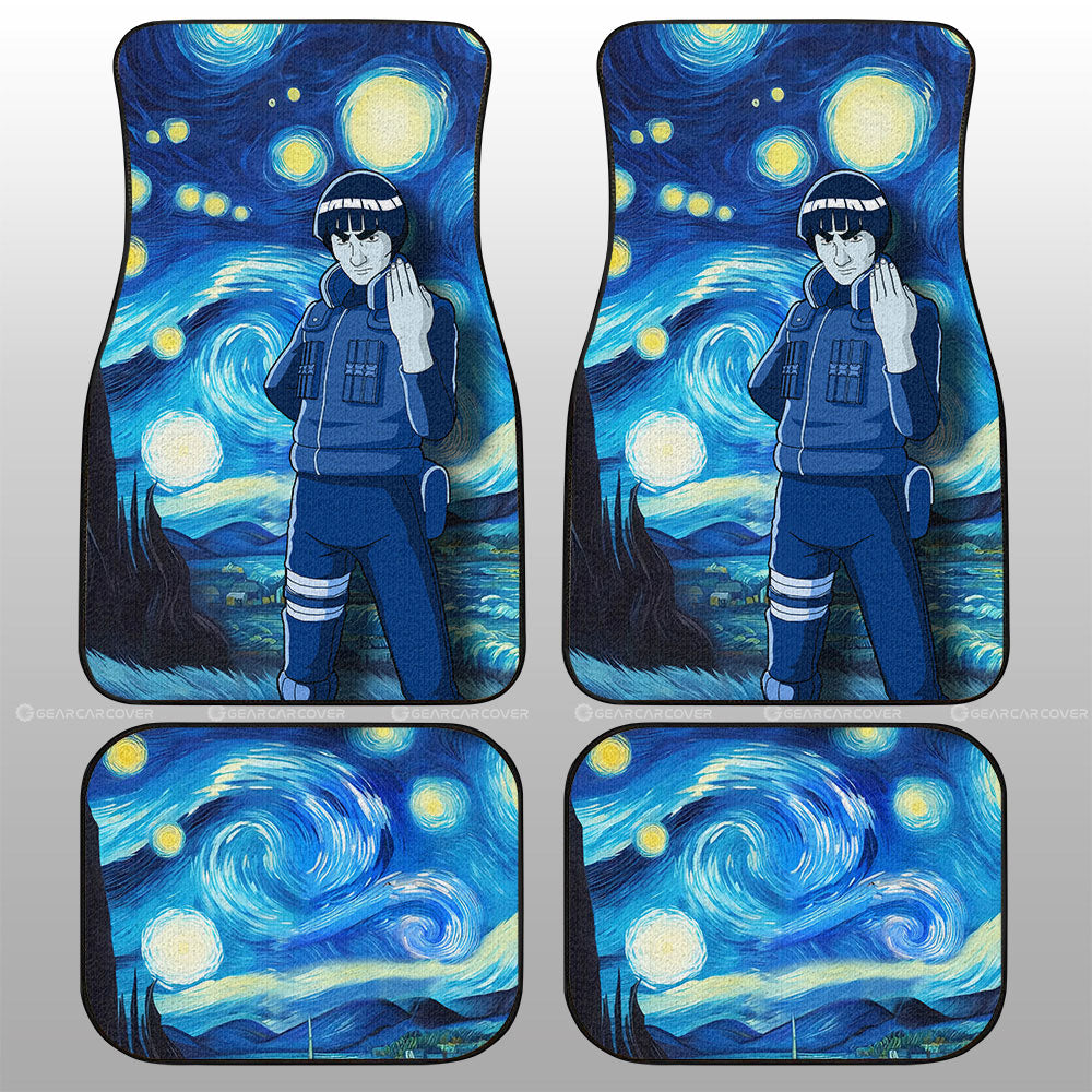 Might Guy Car Floor Mats Custom Starry Night Styles - Gearcarcover - 1