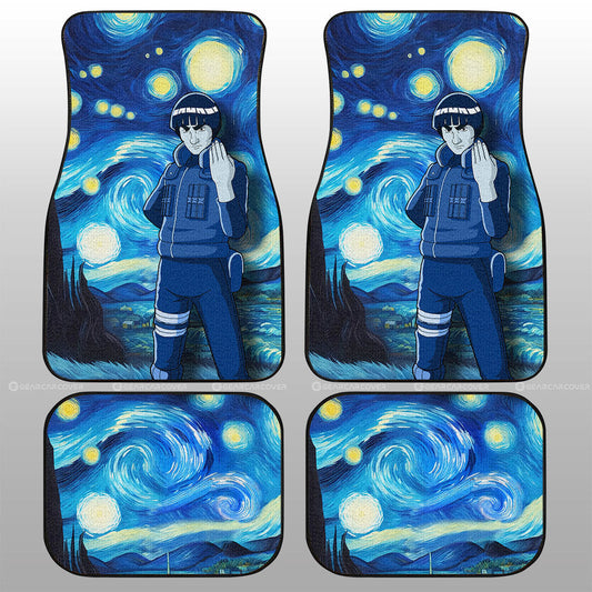 Might Guy Car Floor Mats Custom Starry Night Styles - Gearcarcover - 1