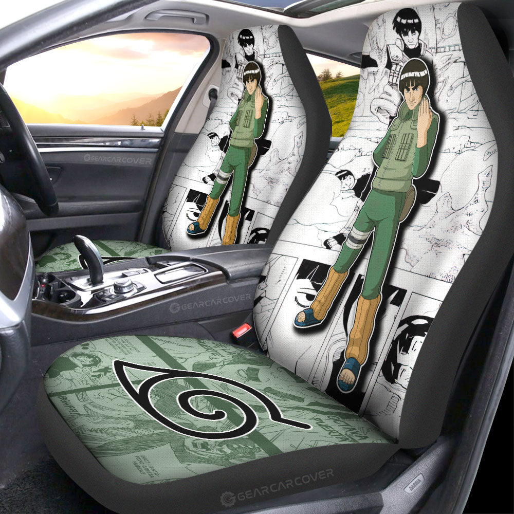 Might Guy Car Seat Covers Custom Anime Car Accessories Mix Manga - Gearcarcover - 2