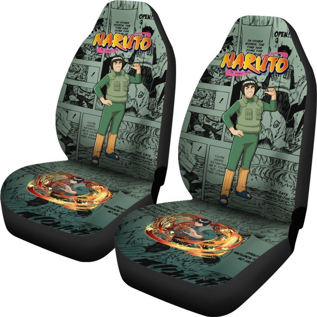 Might Guy Car Seat Covers Custom Manga Anime Car Accessories - Gearcarcover - 2