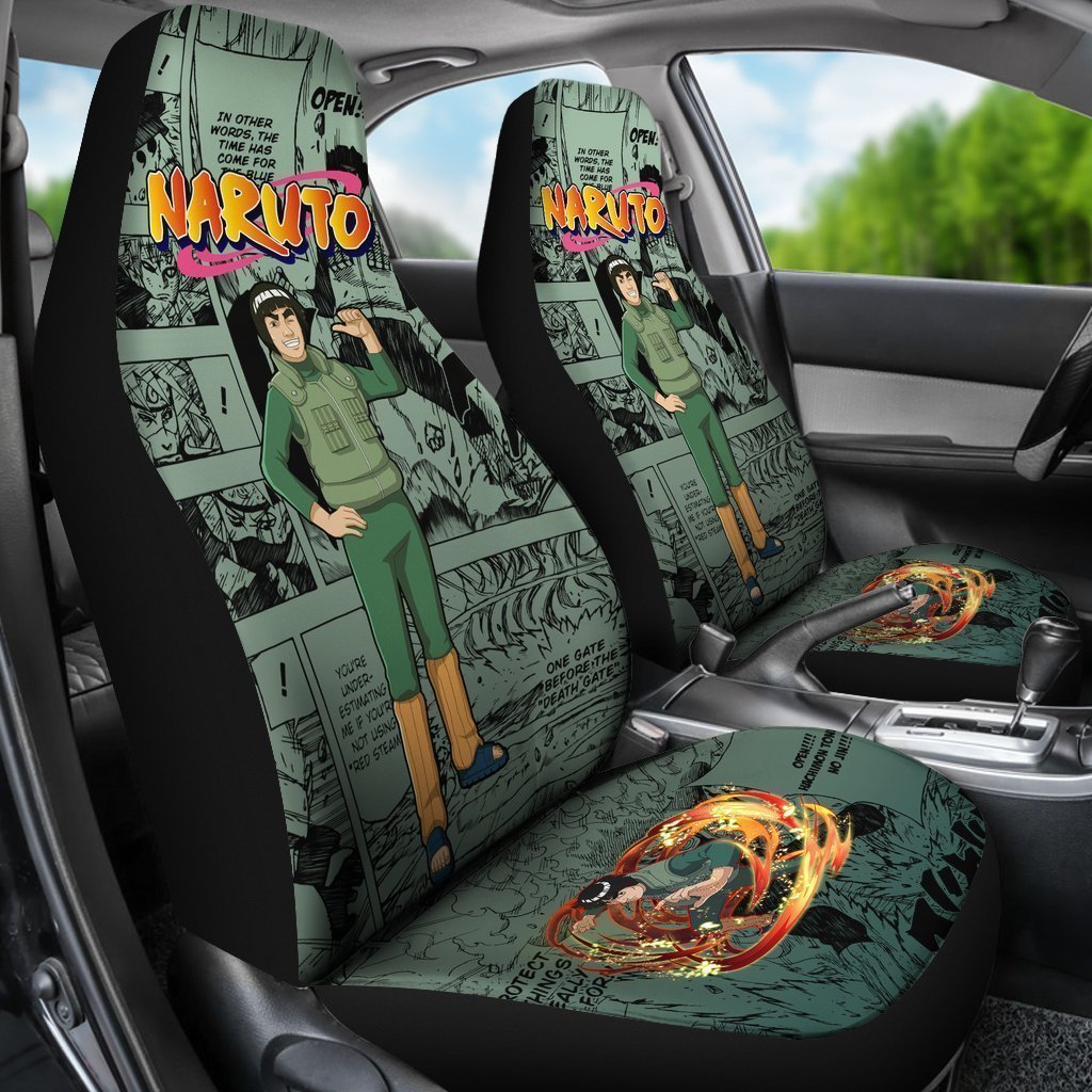 Might Guy Car Seat Covers Custom Manga Anime Car Accessories - Gearcarcover - 3