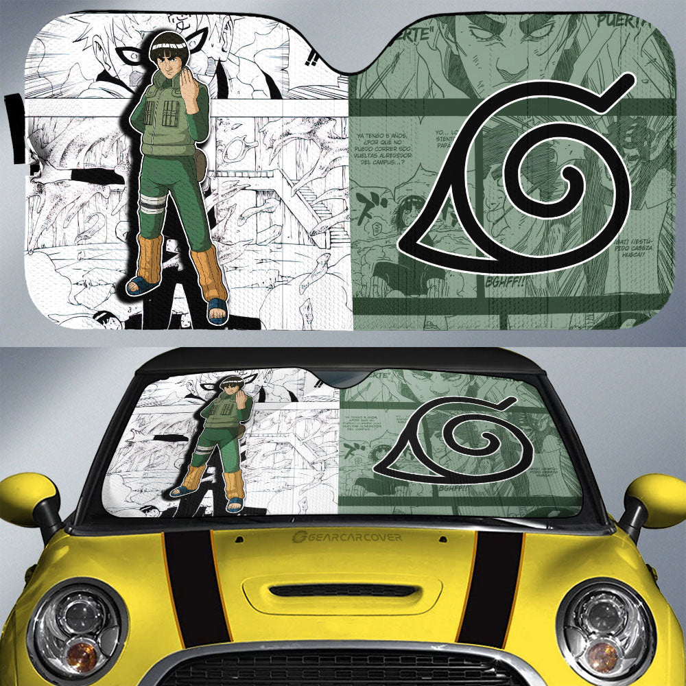Might Guy Car Sunshade Custom Mix Manga Car Accessories - Gearcarcover - 1