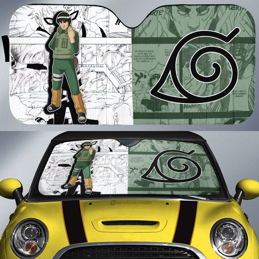 Might Guy Car Sunshade Custom Mix Manga Car Accessories - Gearcarcover - 1