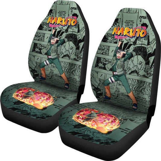 Might Guy Jutsu Car Seat Covers Custom Manga Anime Car Accessories - Gearcarcover - 2