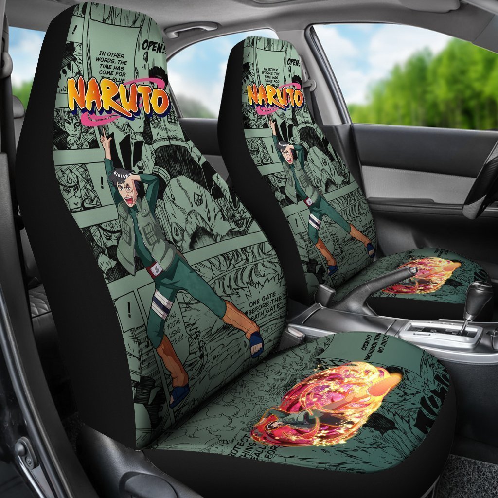 Might Guy Jutsu Car Seat Covers Custom Manga Anime Car Accessories - Gearcarcover - 3