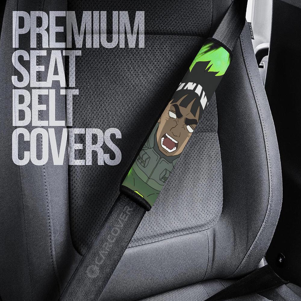 Might Guy Seat Belt Covers Custom For Anime Fans - Gearcarcover - 3