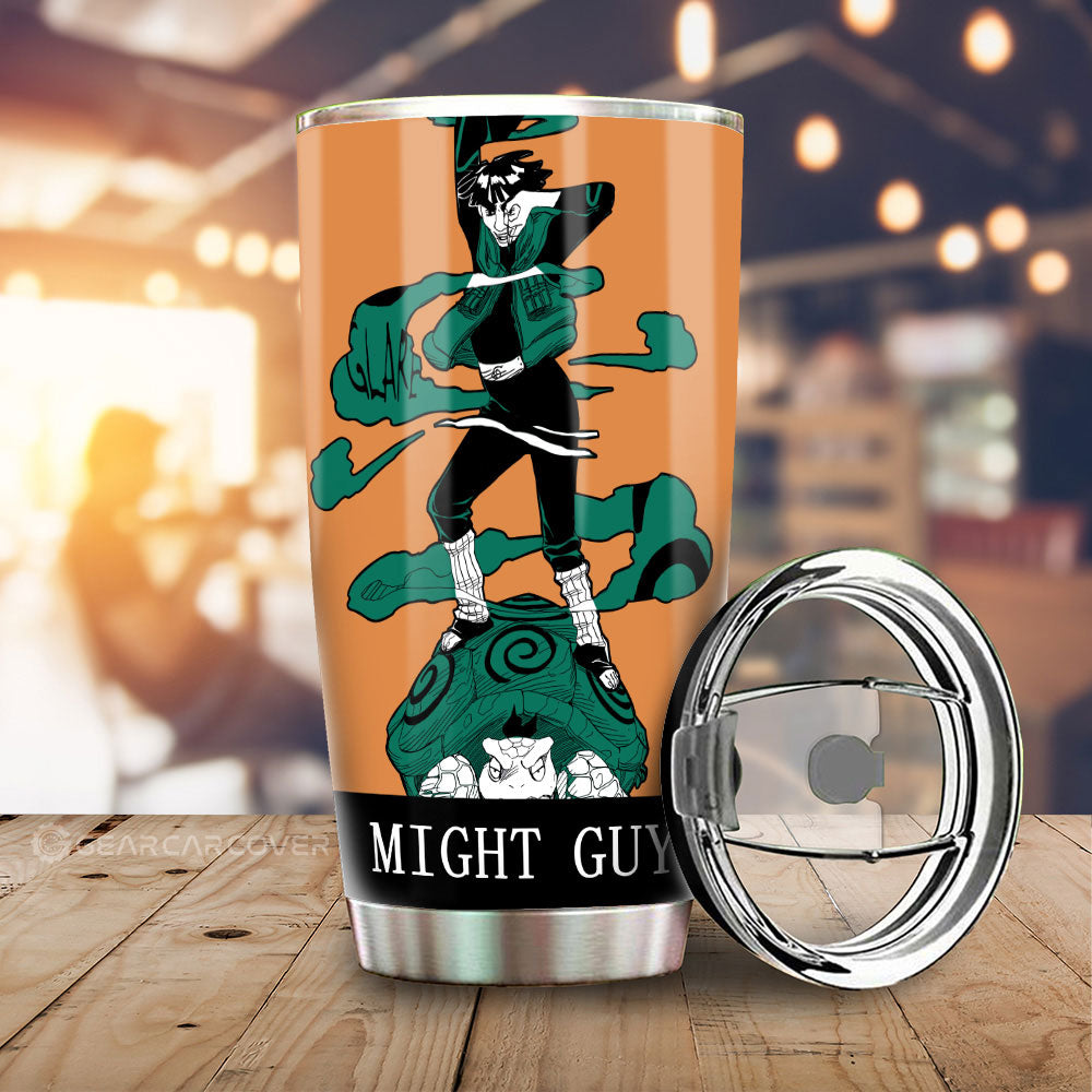 Might Guy Tumbler Cup Custom Car Accessories Manga Color Style - Gearcarcover - 2