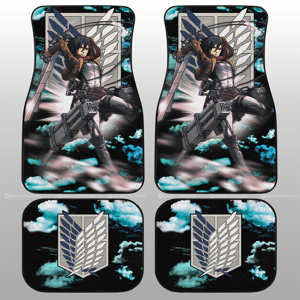 Mikasa Ackerman Car Floor Mats Custom Car Accessories - Gearcarcover - 1