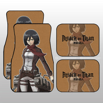 Mikasa Ackerman Car Floor Mats Custom Main Hero Car Accessories - Gearcarcover - 1