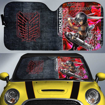 Mikasa Ackerman Car Sunshade Custom Car Accessories - Gearcarcover - 1