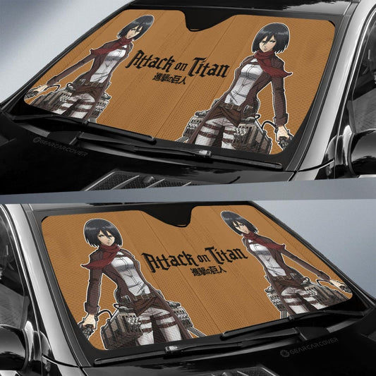 Mikasa Ackerman Car Sunshade Custom Main Hero Car Accessories - Gearcarcover - 2