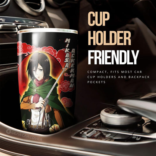 Mikasa Ackerman Tumbler Cup Custom - Gearcarcover - 2