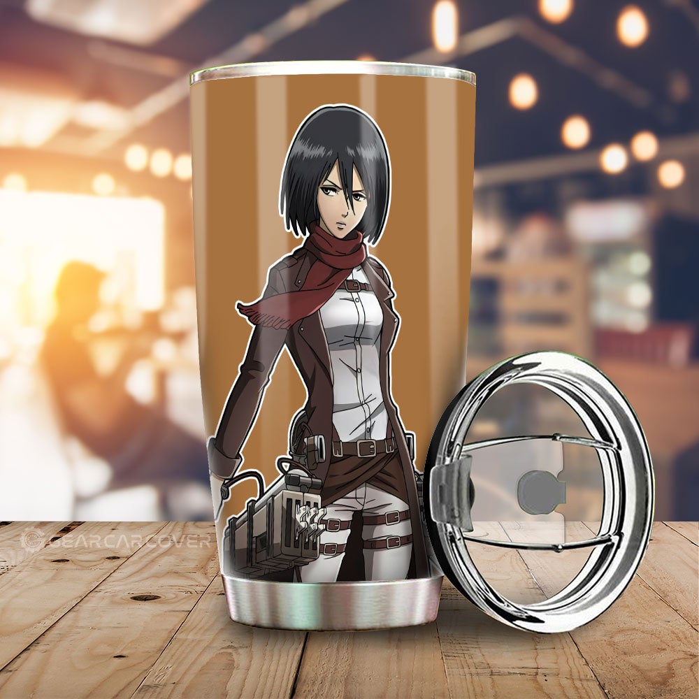 Mikasa Ackerman Tumbler Cup Custom Main Hero Car Accessories - Gearcarcover - 1