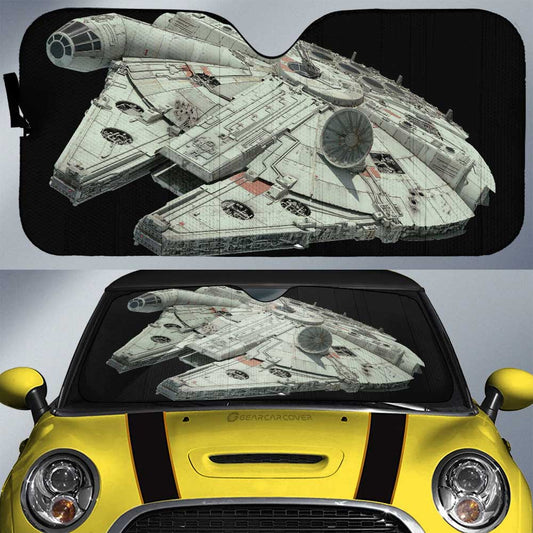 Millennium Falcon Car Sunshade Custom Spaceship Star Wars Car Accessories - Gearcarcover - 1